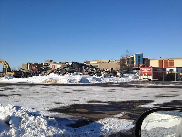 Saginaw 12 - Full Demolition - February 2014 (newer photo)